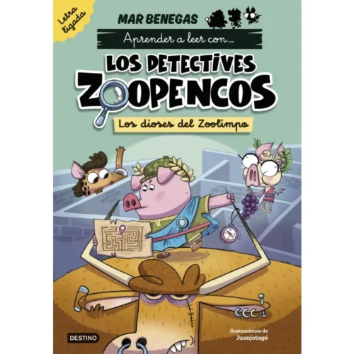 Aprende-a-leer-con.-Los-Detectives-Zoopencos-Letra-ligada-2.-Los-dioses-del-Zoolimpo-portada
