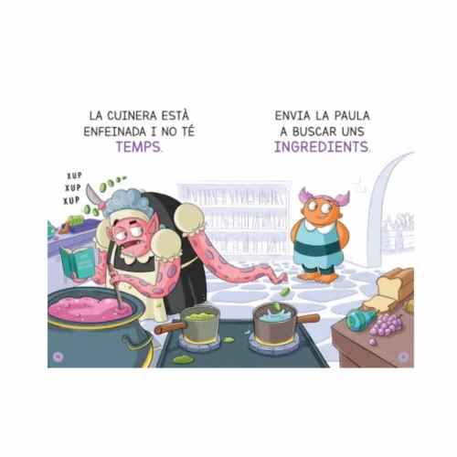 Pàgina interior del llibre Aprendre a llegir a l'Escola de Monstres 14 - Llefiscós però deliciós