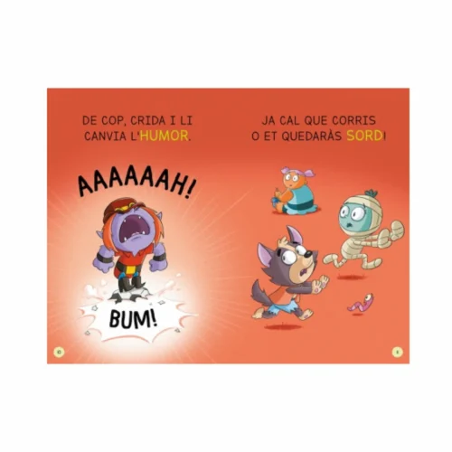 Pàgina interior del llibre Aprendre a llegir a l'Escola de Monstres 15 - Afamada i enfadada