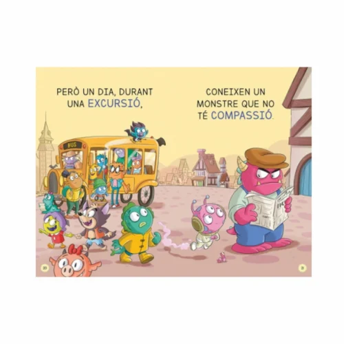 Pàgina interior del llibre Aprendre a llegir a l'Escola de Monstres 17 - Diferents però iguals