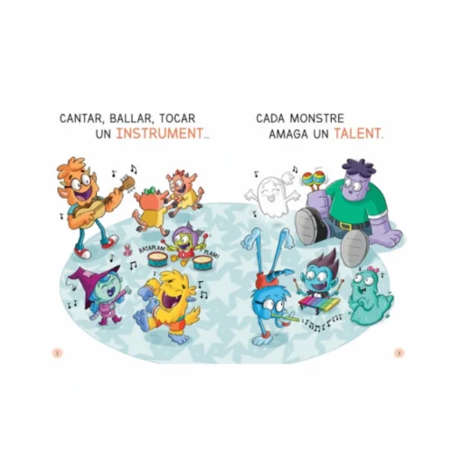 Pàgina interior del llibre Aprendre a llegir a l'Escola de Monstres 7 - Pets i espetecs