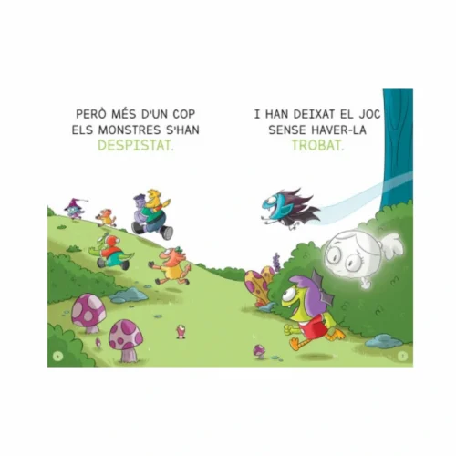 Pàgina interior del llibre Aprendre a llegir a l'Escola de Monstres 8 - Emocions de colors