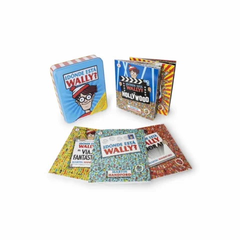 B-de-block-¿donde-esta-wally?-caja-metalica-con-cinco-libros