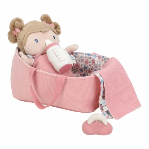 Bebe-Rosa-canastilla-Little-Dutch-sentada