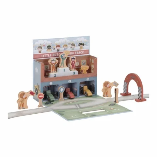 Caja-de-juego-con-pista-carreras-Little-Dutch-podium-ganadores