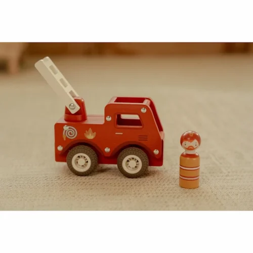 Camión-de-Bomberos-Little-Dutch-con-conductor