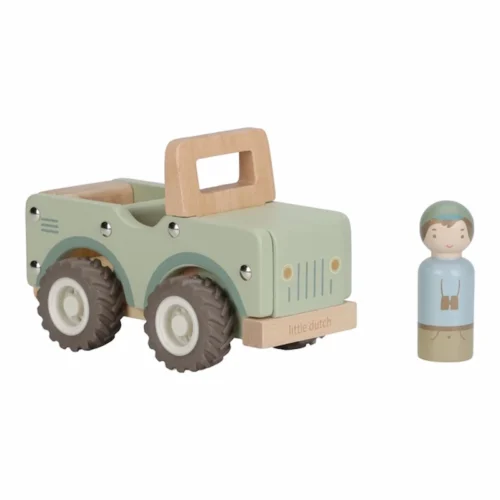 Coche-Safari-de-madera-Safari-Friends-Little-Dutch-con-personaje