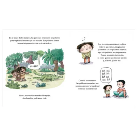 Ejemplo-de-página-del-álbum-ilustrado-Fuera-etiquetas-de-Lucia-Serrano