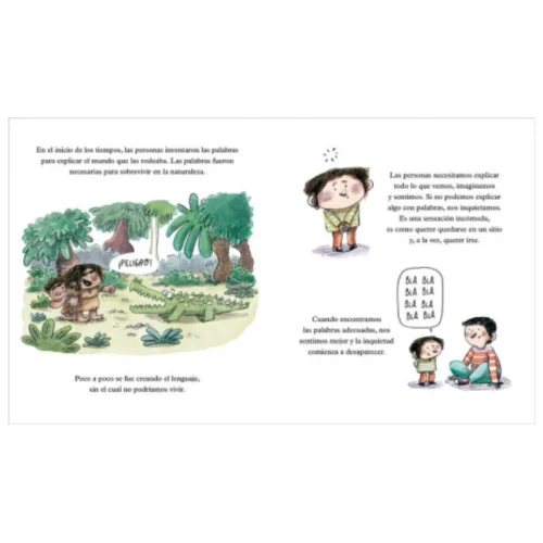 Ejemplo-de-página-del-álbum-ilustrado-Fuera-etiquetas-de-Lucia-Serrano