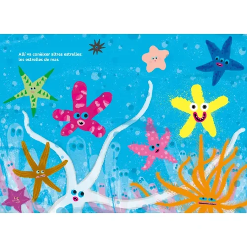 Exemple-de-pàgina-del-llibre-lEstrella-amb-els-peus-a-terra-de-Olga-de-Dios-àlbum-il·lustrat-infantil