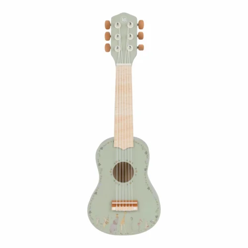 Guitarra-verde-de-madera-Safari-Friends-Little-Dutch