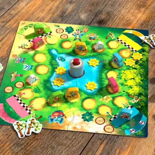 Haba-rally-bambu-juego-de-mesa-tablero