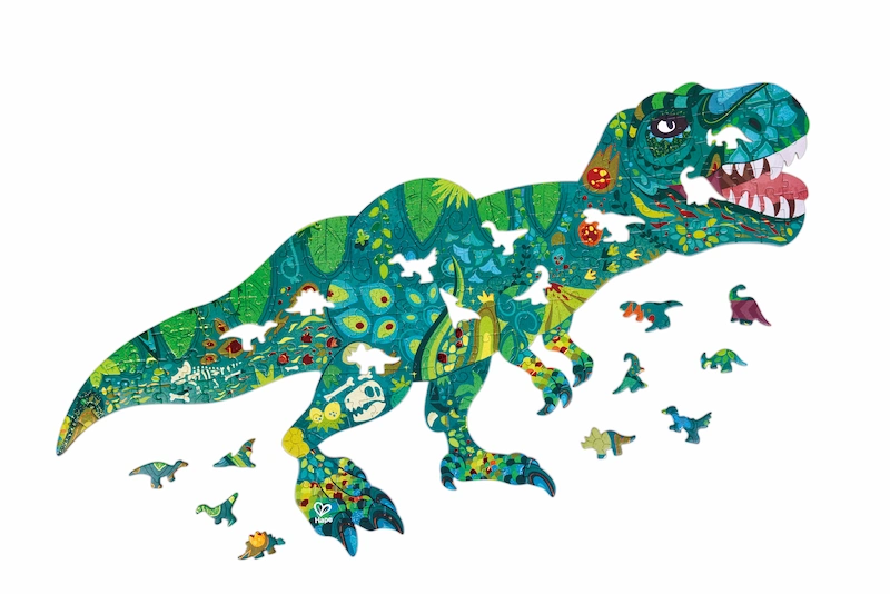 Hape-puzzle-brillante-dinosaurio-202piezas-en-proceso