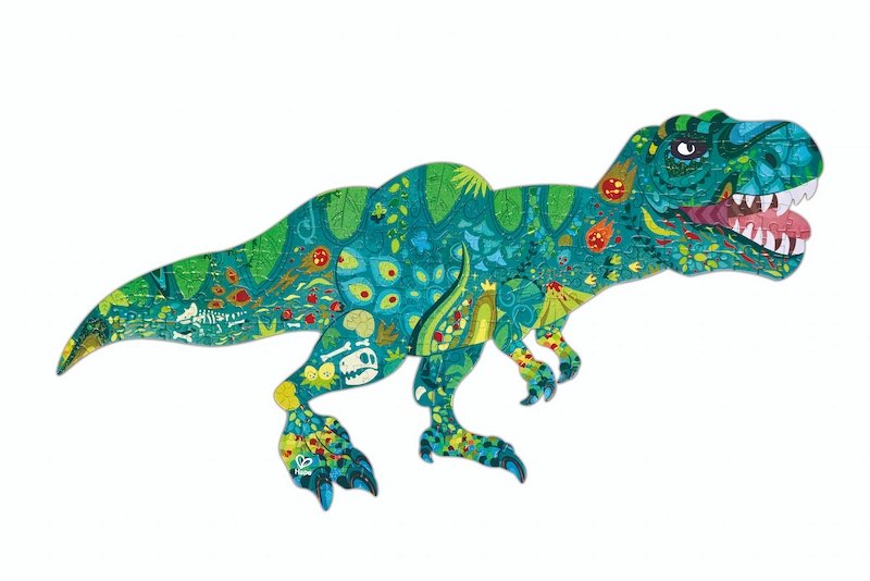 Hape-puzzle-brillante-dinosaurio-202piezas-imagen-completa