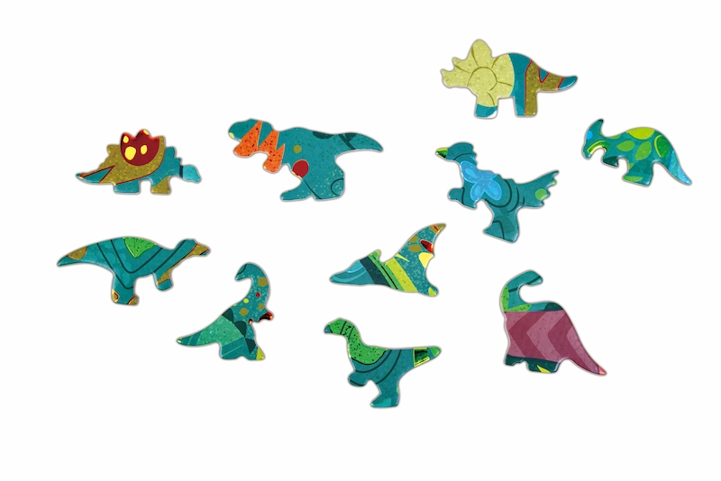 Hape-puzzle-brillante-dinosaurio-202piezas-piezas-sueltas