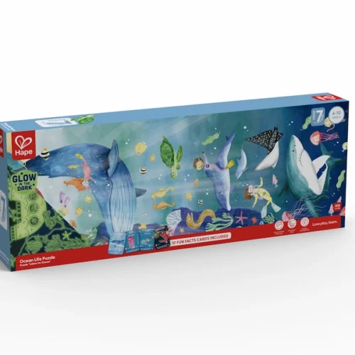 Hape-puzzle-ocean-life-1.5m-caja