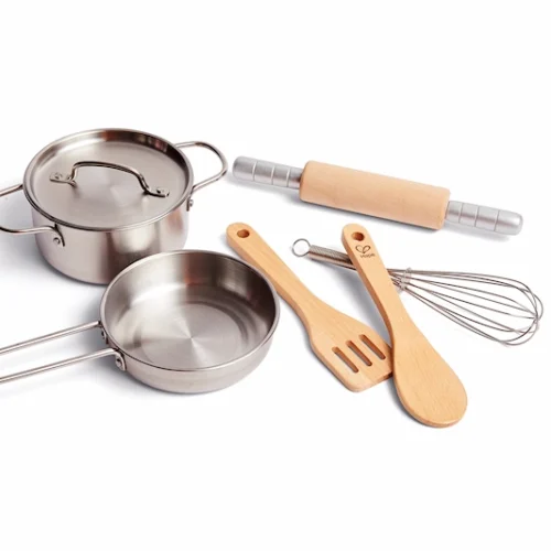 Contenido del juego de cocina de Hape