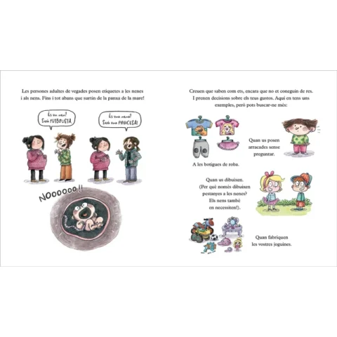 Interior-de-l'àlbum-il·lustrat-Fora-Etiquetes-de-Lucia-Serrano