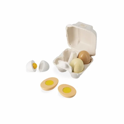 Janod-huevera-con-4-huevos-de-madera-caja-abierta