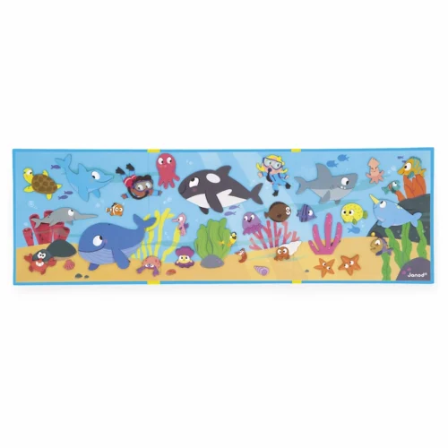 Janod-magnetistories-el-fondo-marino-libro-abierto-con-animales