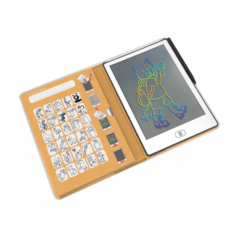 Kidydraw-mini-Animales-tableta-de-dibujo-para-niños-abierta