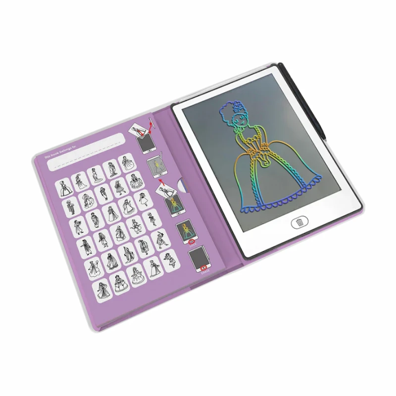 Kidydraw-mini-princesas-tableta-de-dibujo-para-niños-abierta