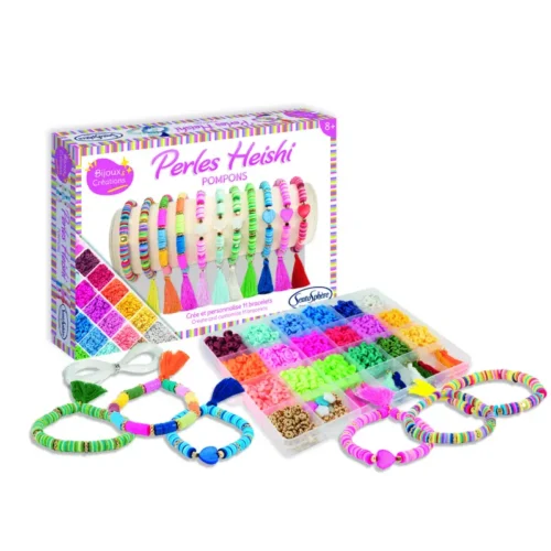 Kit-pulseras-Heishi-Pompones-contenido