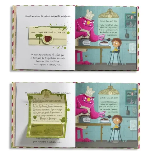 Página-del-álbum-ilustrado-infantil-El-banquete-de-los-monstruos-de-Emma-Yarlett