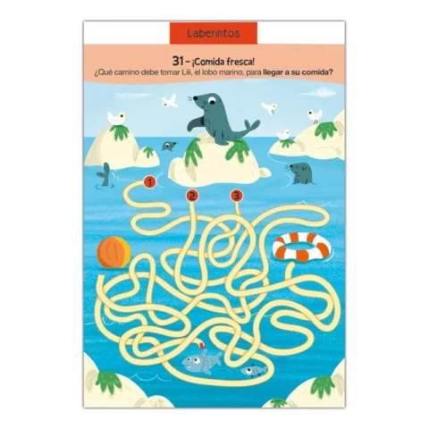 Página de actividades del libro 45 juegos de animales