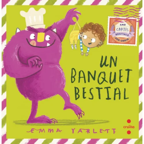 Portada-de-l'àlbum-il·lustrat-infantil-Un-banquet-bestial-de-Emma-Yarlett