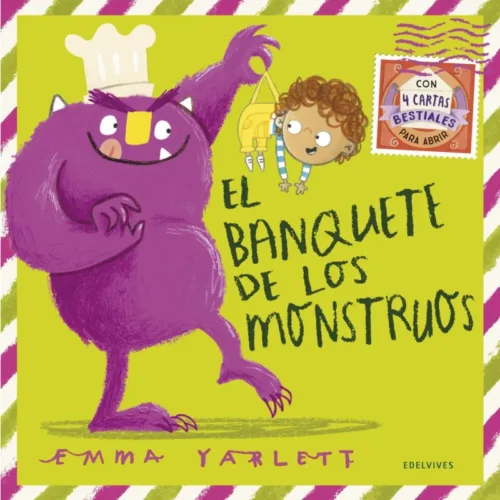 Portada-del-álbum-ilustrado-infantil-El-banquete-de-los-monstruos-de-Emma-Yarlett