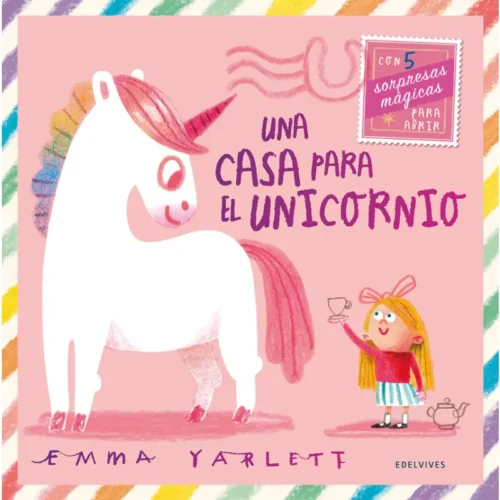 Portada-del-álbum-ilustrado-infantil-Una-casa-para-el-Unicornio-de-Emma-Yarlett