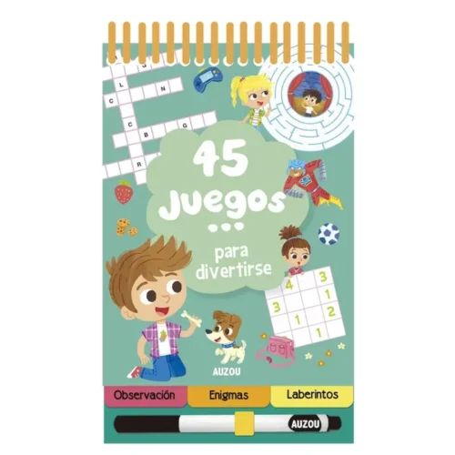 Portada-del-libro-45-juegos-para-divertirse-de-Auzou