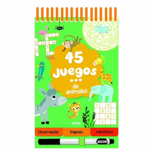 Portada del libro 45 juegos de animales