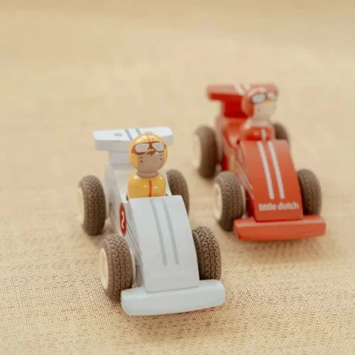 Set-coches-carrera-retroceso-Little-Dutch-de-frente