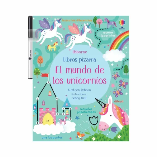 Usborne-libros-pizarra-el-mundo-de-los-unicornios-portada